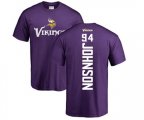 Minnesota Vikings #94 Jaleel Johnson Purple Backer T-Shirt