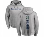 Seattle Seahawks #25 Richard Sherman Ash Backer Pullover Hoodie