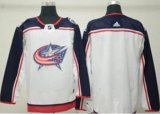 Columbus Blue Jackets Customized White Road Stitched Hockey Jersey