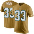 Jacksonville Jaguars #33 Chris Ivory Gold Rush Pride Name & Number T-Shirt