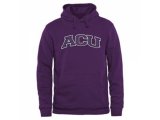 Abilene Christian University Wildcats Arch Name Pullover Hoodie Purple