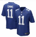 New York Giants Retired Player #11 Phil Simms Nike Royal Team Color Vapor Untouchable Limited Jersey