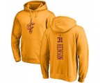 Cleveland Cavaliers #31 John Henson Gold One Color Backer Pullover Hoodie