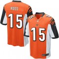 Cincinnati Bengals #15 John Ross Game Orange Alternate NFL Jersey