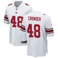 New York Giants #48 Tae Crowder Nike White Vapor Untouchable Limited Jersey
