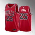 Chicago Bulls #25 Dalen Terry Red Stitched Basketball Jerseys