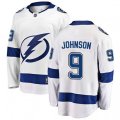 Tampa Bay Lightning #9 Tyler Johnson Fanatics Branded White Away Breakaway NHL Jersey