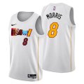 Miami Heat #8 Markieff Morris 2022-23 White City Edition Stitched Jersey