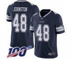 Dallas Cowboys #48 Daryl Johnston Navy Blue Team Color Vapor Untouchable Limited Player 100th Season Football Jersey