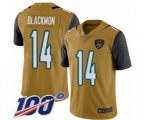 Jacksonville Jaguars #14 Justin Blackmon Limited Gold Rush Vapor Untouchable 100th Season Football Jersey
