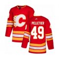 Calgary Flames #49 Jakob Pelletier Authentic Red Alternate Hockey Jersey
