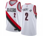 Portland Trail Blazers #2 Gary Trent Jr. Swingman White Basketball Jersey - Association Edition