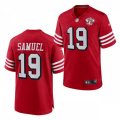 San Francisco 49ers #19 Deebo Samuel Nike Scarlet Retro 1994 75th Anniversary Throwback Classic Limited Jersey