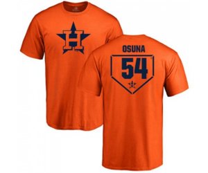 Houston Astros #54 Roberto Osuna Orange RBI T-Shirt