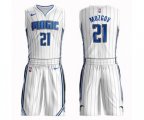 Orlando Magic #21 Timofey Mozgov Swingman White Basketball Suit Jersey - Association Edition