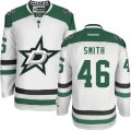 Dallas Stars #46 Gemel Smith Authentic White Away NHL Jersey