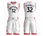 Toronto Raptors #32 KJ McDaniels Swingman White Basketball Suit Jersey - Association Edition