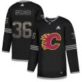 Calgary Flames #36 Troy Brouwer Black Authentic Classic Stitched NHL Jersey