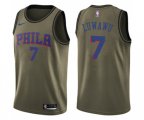 Philadelphia 76ers #7 Timothe Luwawu Swingman Green Salute to Service NBA Jersey