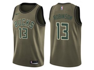 Milwaukee Bucks #13 Glenn Robinson Green Salute to Service NBA Swingman Jersey