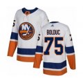 New York Islanders #75 Samuel Bolduc Authentic White Away Hockey Jersey