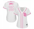 Women's San Diego Padres #35 Randy Jones Authentic White Fashion Cool Base Baseball Jersey