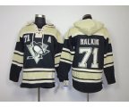 Pittsburgh Penguins #71 Evgeni Malkin black-cream[pullover hooded sweatshirt patch A]