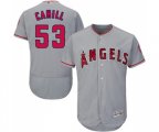 Los Angeles Angels of Anaheim #53 Trevor Cahill Grey Road Flex Base Authentic Collection Baseball Jersey