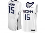 Uconn Huskies Kemba Walker #15 College Basketball Jersey - White
