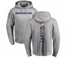 Denver Broncos #65 Ronald Leary Ash Backer Pullover Hoodie