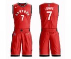 Toronto Raptors #7 Kyle Lowry Swingman Red Basketball Suit Jersey - Icon Edition