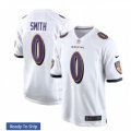 Baltimore Ravens #0 Roquan Smith White Team Limited Jersey