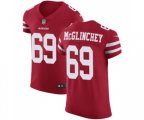 San Francisco 49ers #69 Mike McGlinchey Red Team Color Vapor Untouchable Elite Player Football Jersey