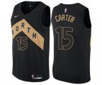 Toronto Raptors #15 Vince Carter Swingman Black NBA Jersey - City Edition
