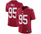 New York Giants #95 B.J. Hill Red Alternate Vapor Untouchable Limited Player Football Jersey