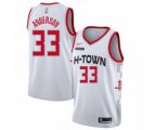 Houston Rockets #33 Ryan Anderson Swingman White Basketball Jersey - 2019-20 City Edition