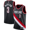 Portland Trail Blazers #3 C.J. McCollum Nike Black 2020-21 Swingman Jersey