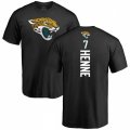 Jacksonville Jaguars #7 Chad Henne Black Backer T-Shirt