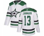 Dallas Stars #13 Mattias Janmark White Road Authentic Stitched Hockey Jersey