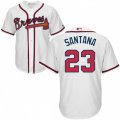 Atlanta Braves #23 Danny Santana Replica White Home Cool Base MLB Jersey