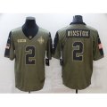 New Orleans Saints #2 Jameis Winston Nike Olive 2021 Salute To Service Limited Player Jersey