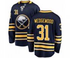 Buffalo Sabres #31 Scott Wedgewood Fanatics Branded Navy Blue Home Breakaway NHL Jersey