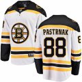 Boston Bruins #88 David Pastrnak Authentic White Away Fanatics Branded Breakaway NHL Jersey