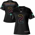 Women's Nike New York Jets #2 Teddy Bridgewater Game Black Fashion NFL Jersey
