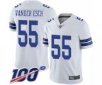 Dallas Cowboys #55 Leighton Vander Esch White Vapor Untouchable Limited Player 100th Season Football Jersey