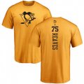 Pittsburgh Penguins #75 Ryan Reaves Gold One Color Backer T-Shirt