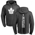 Toronto Maple Leafs #31 Calvin Pickard Charcoal One Color Backer Pullover Hoodie