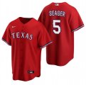 Texas Rangers #5 Corey Seager Red Cool Base Stitched Baseball Jersey