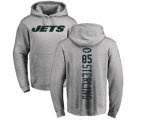 New York Jets #85 Neal Sterling Ash Backer Pullover Hoodie