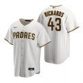 Nike San Diego Padres #43 Garrett Richards White Brown Home Stitched Baseball Jersey